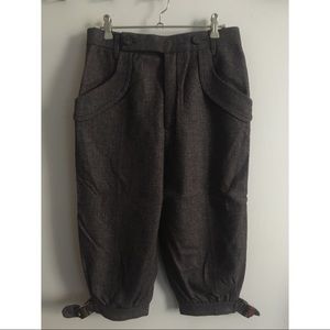 Gucci Runway Wool Plaid Horse Riding High Waist